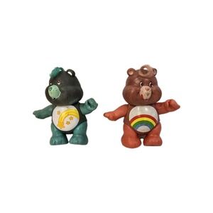 Care Bears‎ Vintage 1980s Kenner  Posable PVC/Vinyl Figurines Lot Of 2